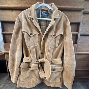 Polo Ralph Lauren Brown Corduroy Safari Jacket